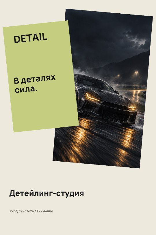 Автодетейлинг · Редакционный коллаж