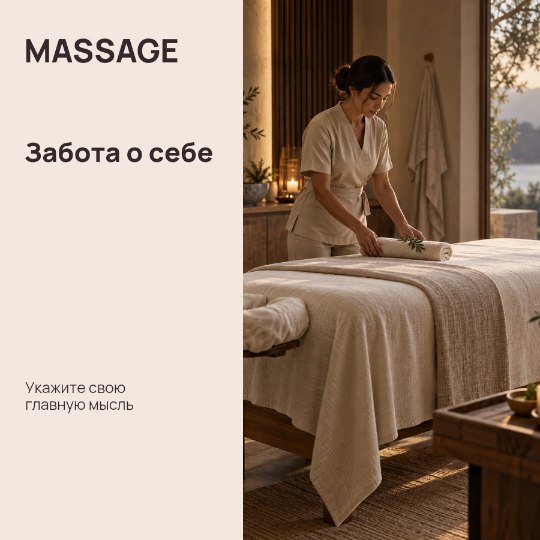 MASSAGE · Забота о себе
