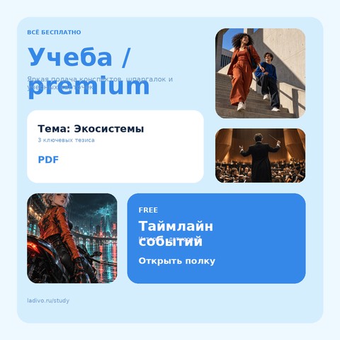 Учеба / авторский макет