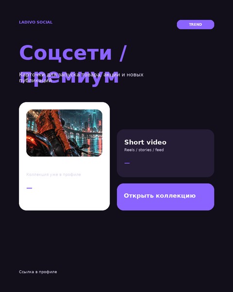 Соцсети / премиум