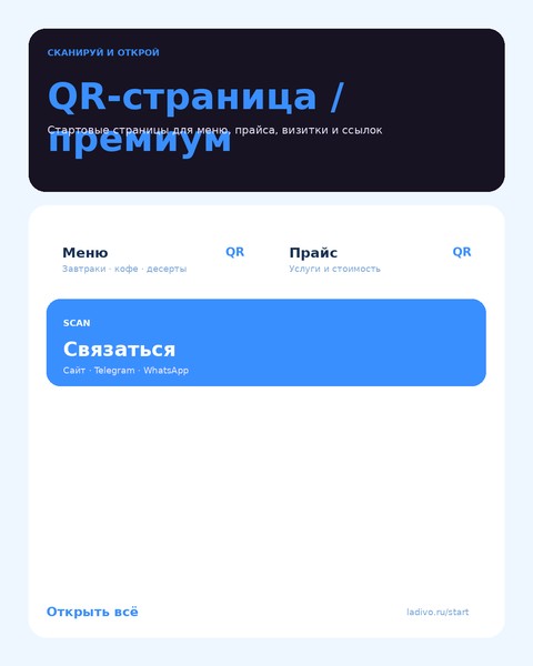 QR-страница / премиум