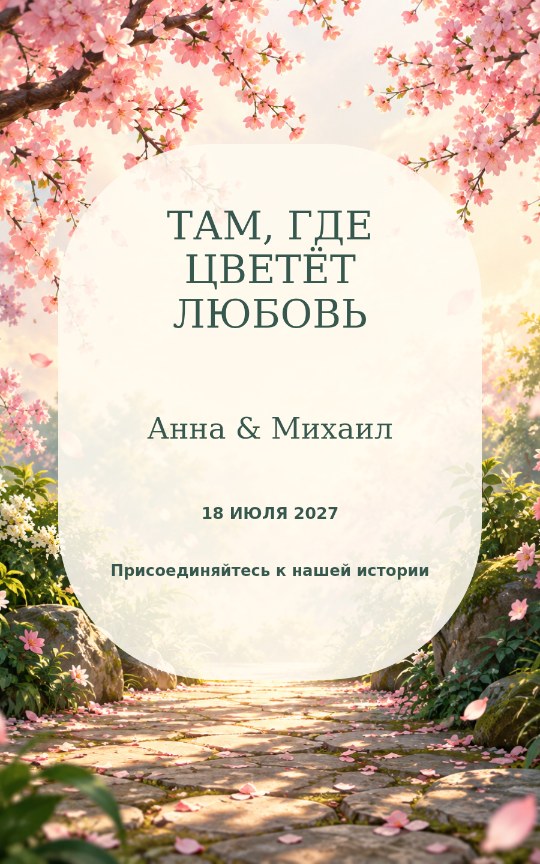 Сад историй · аниме-приглашение