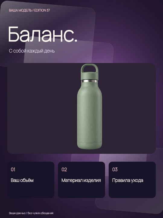 Термобутылка · Дизайн в пространстве
