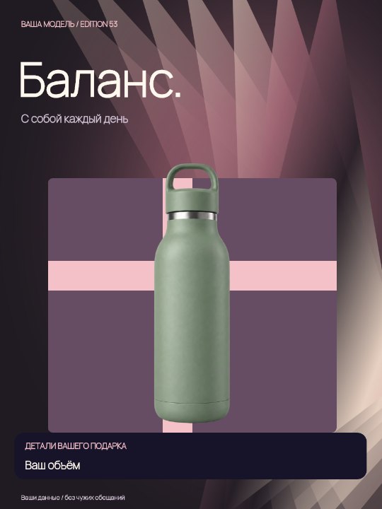 Термобутылка · Премиальная комплектация